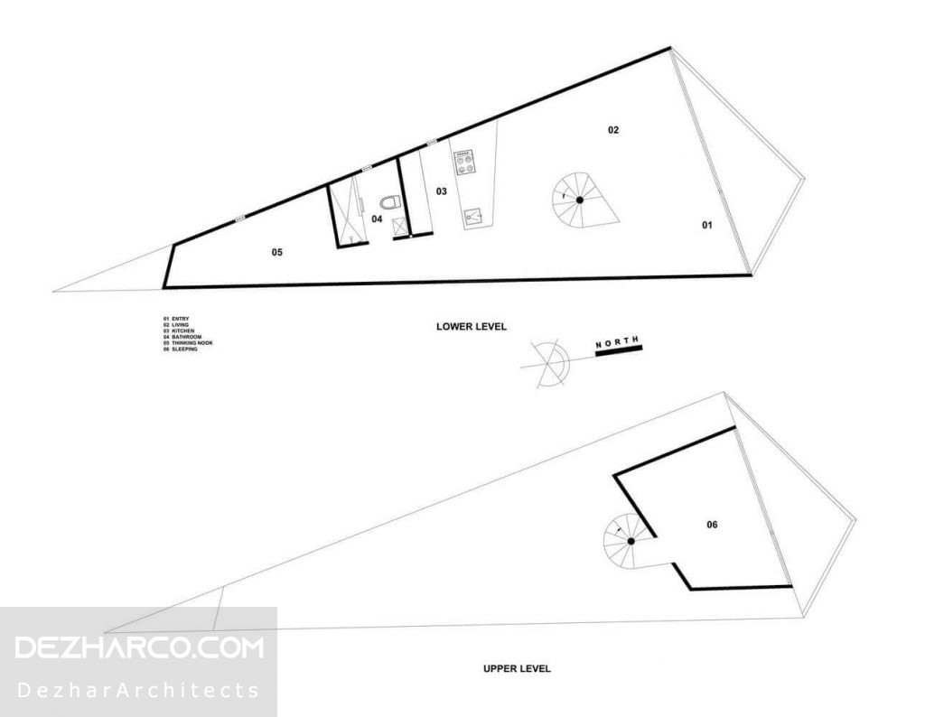 نمونه طراحی پلان ویلا مدرن 100 متری