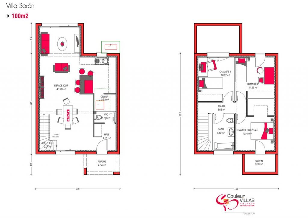 پلان ویلا کوچک