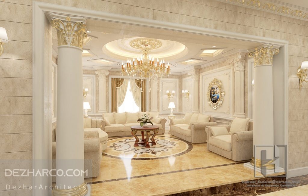 طراحی داخلی لوکس ویلا کلاسیک