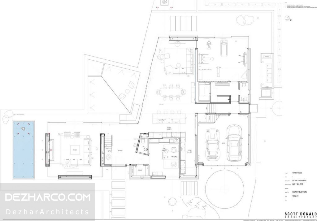 پلان ویلا مدرن میدلند