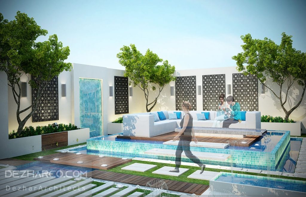 محوطه سازی باغ ویلا