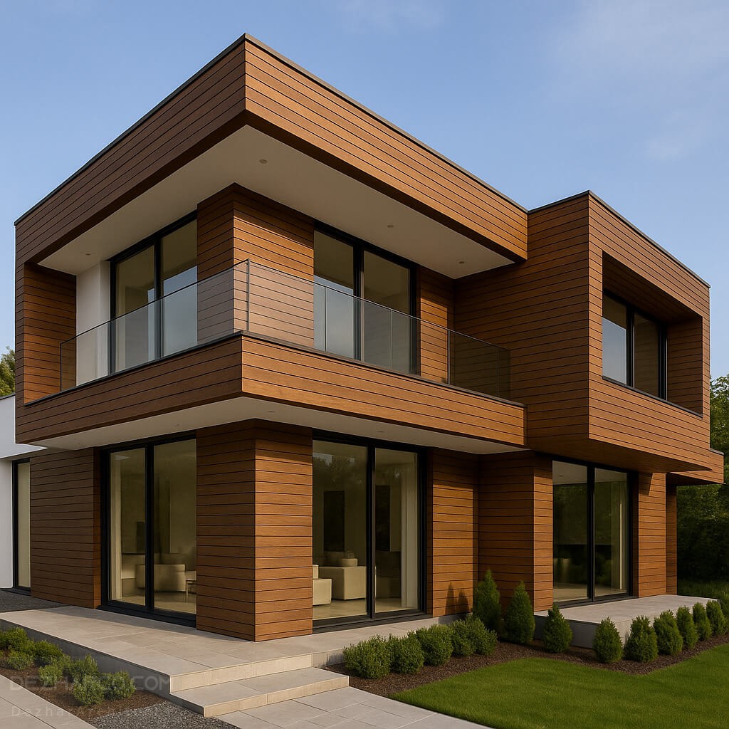 طراحی نما با چوب ترموود